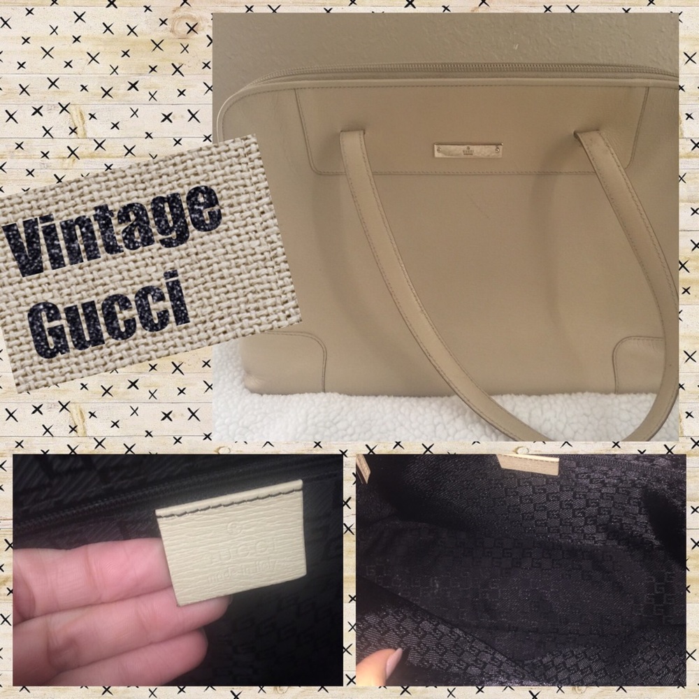 Vintage Gucci leather handbag